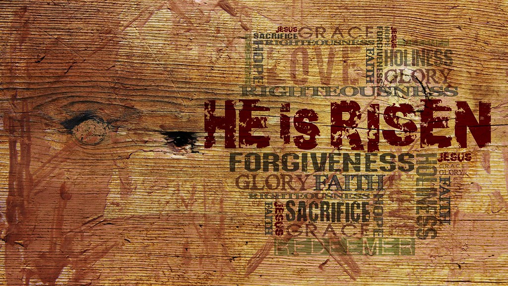 "He Is Risen"Easter Background "He Is Risen"Easter Background